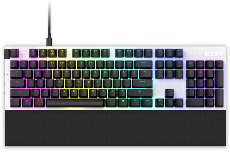 NZXT Function Mini TKL Mechanical Keyboard - KB-175US-WR- PC Gaming  Mechanical Keyboard - MX Compatible Switches - Hot Swappable Key Switch  Sockets -